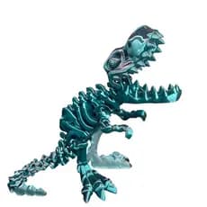 Brinquedo Articulado Dinossauro T-Rex Esqueleto Fidget Toy Relaxante Cores Únicas