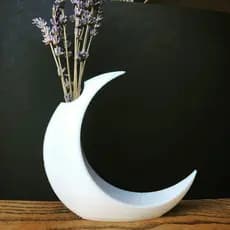 Vaso Minimalista Formato de Lua - Design Moderno e Elegante