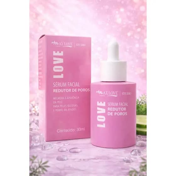 SERUM REDUTOR DE POROS , MAX LOVE , SERUM FACIAL , SERUM ANTIIDADE, SKINCARE