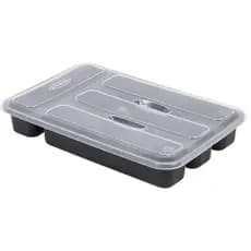 OFERTA Porta Talher Gaveta Paris Com Tampa 4 Compartimento - Nitron DIM.:21 x 32,5 x 5 cm saldo