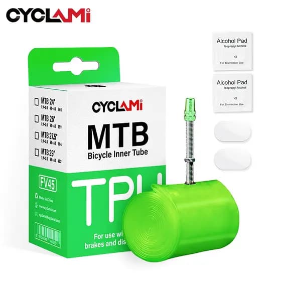 CYCLAMI Ultralight Bike Tube 26 27,5 29 Polegadas MTB Bicicleta TPU Material Pneu 45mm Válvula Francesa Super Leve