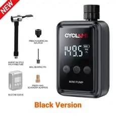 Bomba De Ar Elétrica Portátil Para Bicicleta , 150 PSI , MINI Compressor Recarregável Rápido , Inflador De Pneus Display