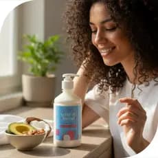 Creme de pentear clássico ecolita | finalizador de cachos | coco, abacate e amêndoas | Vegano, artesanal e eco.