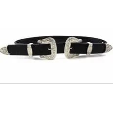 Cinto Feminino Country Couro 2 Fivela Dupla Envio em 24 horas