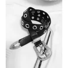 Cinto Feminino Plus Size Com 1,40cm Punk Rock Envio Imediato