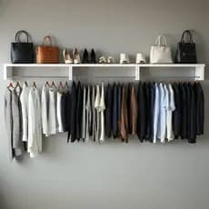 Cabideiro De Parede Suspenso Arara Organizador De Roupa 50 cm Casa