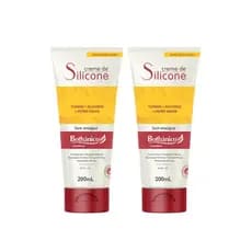 Kit 2 Creme de Silicone 200ml S/Enxague Hidratante Proteção Solar eTérmica Bothânico Hair Cosméticos