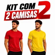 Kit 2 Camisas Dry Fit Masculinas Anti Suor Furadinha Leves Respiráveis Academia
