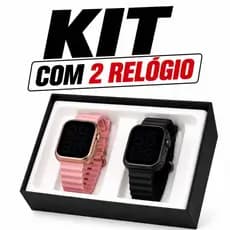 Kit com 2 Relogio de Pulso Esportivo Watch Relógio digital Led Esporte Prova água
