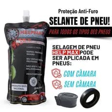 Selante Vacina de Pneu Blindagem Anti-Furo Carro e Moto - Não Afeta Balanceamento - 500ml