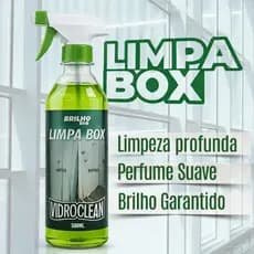Limpa Box Vidro Banheiro Blindex Vidroclean Brilho Mil 500ml | Remove Gordura, Mancha e Calcário
