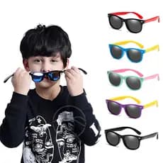 Óculos de Sol Infantil Menino Menina Silicone Polarizado Flexível