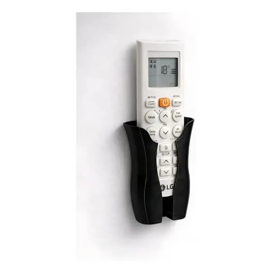 Suporte Parede Porta Controle Ar Condicionado Tv Universal Branco e Preto