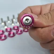 Kit 10 Parafuso Arruela Anodizadas M6x20mm Tuning Carro Moto