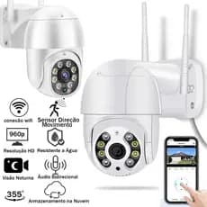 Camera De Seguranca Externa Interna iP Prova D Agua WiFi Smart Inflavermelho Alarme de Segurança HD Dome icsee Inteligente 1080p