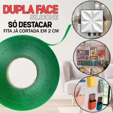 Fita Dupla Face Silicone Extra Forte 8mm x 20 metros