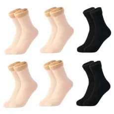 Kit Com 3 Pares ou 6 Pares de Meia Térmica Feminina Forrada de Inverno Várias cores - ENVIO IMEDIATO