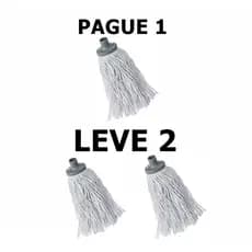 PAGUE 1 LEVE 2 Esfregão Refil Mop Úmido Rosca Universal Algodão - PROMOÇÃO