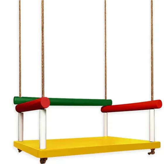 Balanço Infantil MADEIRA GRANDE + ADESIVO Capacidade 45Kg - Escolha a sua COR - O MELHOR E MAIS BARATO