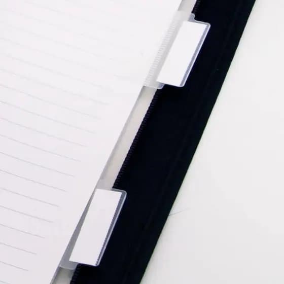 Divisória Plástica Autoadesiva Cristal p/ Organizar Caderno, Fichário, Agenda, Pasta Multi Visor YES