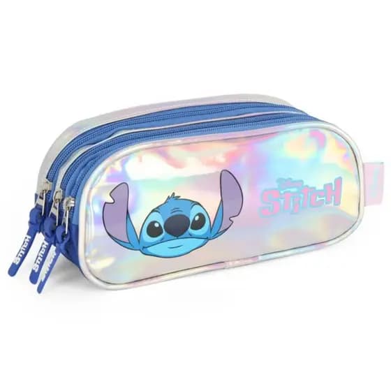 Estojo Triplo Stitch Holográfico Disney | LUXCEL