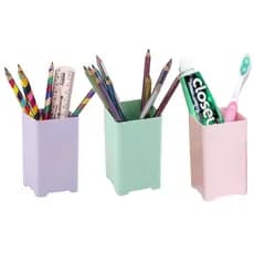 Organizador Plástico Porta Objetos, Lápis, Pincéis, Maquiagem 10cm | MAXCRIL