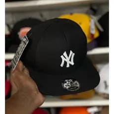 Boné Aba Reta Estilo Baseball Bordado NY Ajustável Cores Variadas