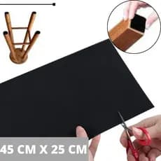 Feltro Protetor Piso Pé Cadeira Pé Mesa Para Não Riscar Piso Adesivado Recortável 45cm X 25cm