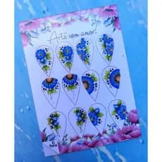 156 Adesivos Arttesanais Para Unhas, Peliculas Para Unhas, Joias, Strass, Pingentes, Pedrarias