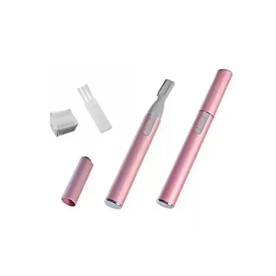 Caneta Depilatória Sobrancelha e Buço Navalha Elétrica Facial Care Mini Aparador Caneta Discreta Depilador Elétrico Remover Pelos Faciais Sobrancelha LMF-1102 Rosa