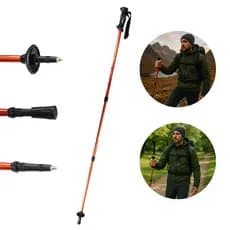 Bastão de Caminhada Trekking NTK Retrátil Com Sistema Anti-Shock