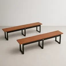 Kit Bancos de Jantar MDF Econômico com Ferro Reforçado Design Moderno e Versátil