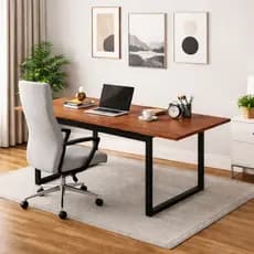 Mesa Industrial 190cm Escritório Home Office Estrutura Metal Grande