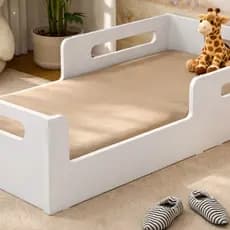 Cama Montessoriana Solteiro Infantil 100% MDF Branca
