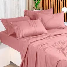 Conjunto de Cama1 Lençol de Cobrir + Fronhas Ponto Palito - 2PCS