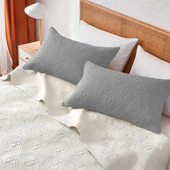 Fronha Matelada Ultrassônica Percal Flex Floral sem Aba-PT