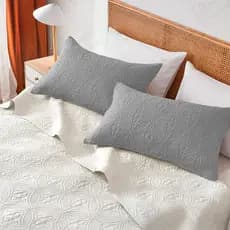 Fronha Matelada Ultrassônica Percal Flex Floral sem Aba-PT