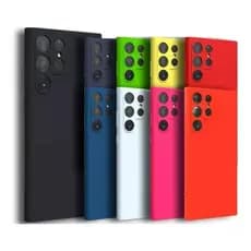 Kit 2X1 Samsung Galaxy S24 Ultra Tela 6.8" - Capa Silicone Colorida Veludo 3D + Película Ceramica 9D