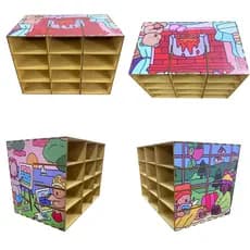 Porta Caneta Marcador Organizador Box Mdf
