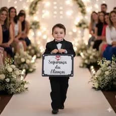 Placa Mdf Maleta Seguranca das Aliança Casamento Pajem Festa