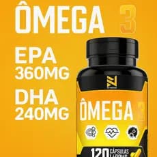 Ômega 3 60 Cápsulas 1400mg EPA 360mg DHA 240mg Coração, Memória e Colesterol