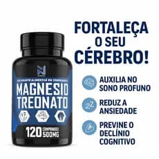 Magnésio Treonato L-Treonato 120 Comprimidos Suplemento Alimentar PROMOÇÃO-ENVIO IMEDIATO