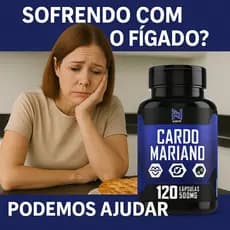 Silimarina Detox Fígado Cardo Mariano 120 Cápsulas Natural, Desintoxicação, Alívio Digestivo