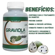 Graviola capsulas 500 mg 100% natural original pronta entrega