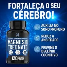 Magnésio Treonato  120 Comprimidos L-Treonato Suplemento Alimentar PROMOÇÃO ENVIO IMEDIATO