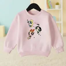 Moletom Infantil Meninas Super Poderosas Outono e Inverno Quentinho Flanelado Tamanho 02 ao 14