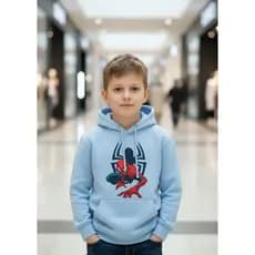 Moletom Blusa de frio Com Capuz Infantil Meninos Homem Aranha Flanelado 02 ao 12 envio Imediato!