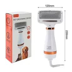 Escova Pet Secadora Elétrica para Secar e Remover Pelos de Gato e Cachorro Envio Rápido 110V