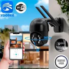 Câmera Externa IP WiFi HD Prova D’Água Infravermelho Segurança Monitoramento