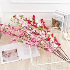 Haste de Pessegueiro Flor de Pêssego Artificial Decoração de Ambientes Diversos